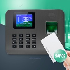 New Fingerprint And RFID Card Attendance Time Clock TCP/IP USB Remote Access