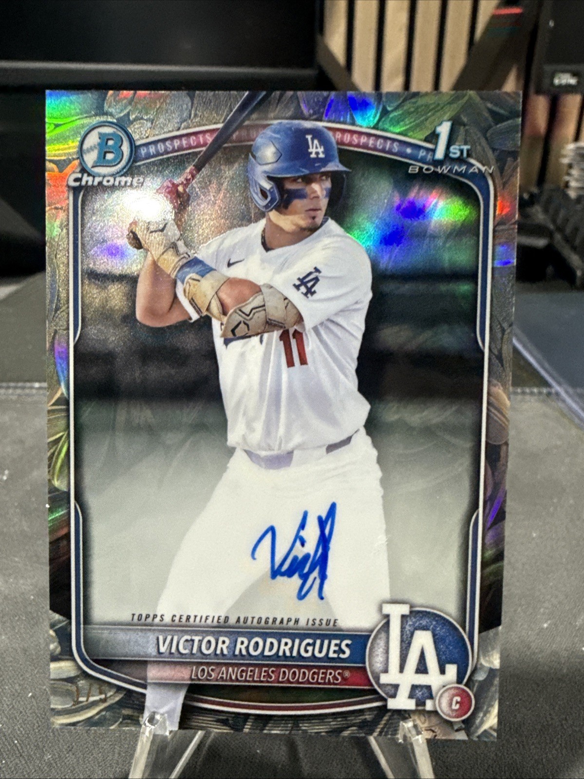 VICTOR RODRIGUES 2025 BOWMAN CHROME 1ST SUNFLOWER SEEDS 3/5 AUTO