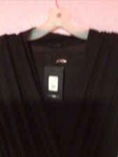 Fashion Nova Women's Spree Dress 5854 Black Zise Size M Long Slive New