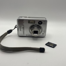 Fujifilm FinePix A345 4.1MP Digital Camera Silver W/ SD Card Tested