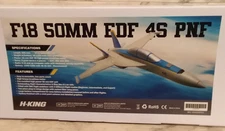 NEW H-KING F18 50mm EDF 4S PNF RC Airplane Fighter Jet 23" Wing, 32" Lenghth NIB