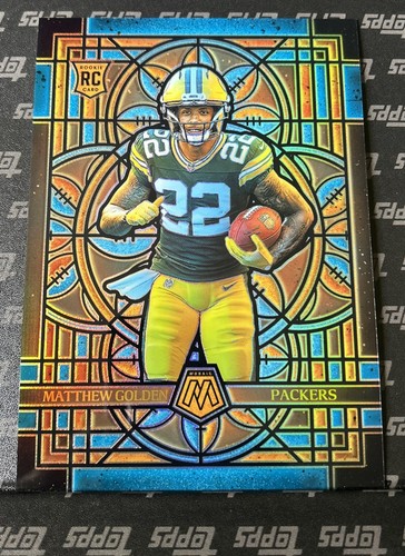 2025 Panini Mosaic Stained Glass #10 MATTHEW GOLDEN RC Jumbo Card Packers