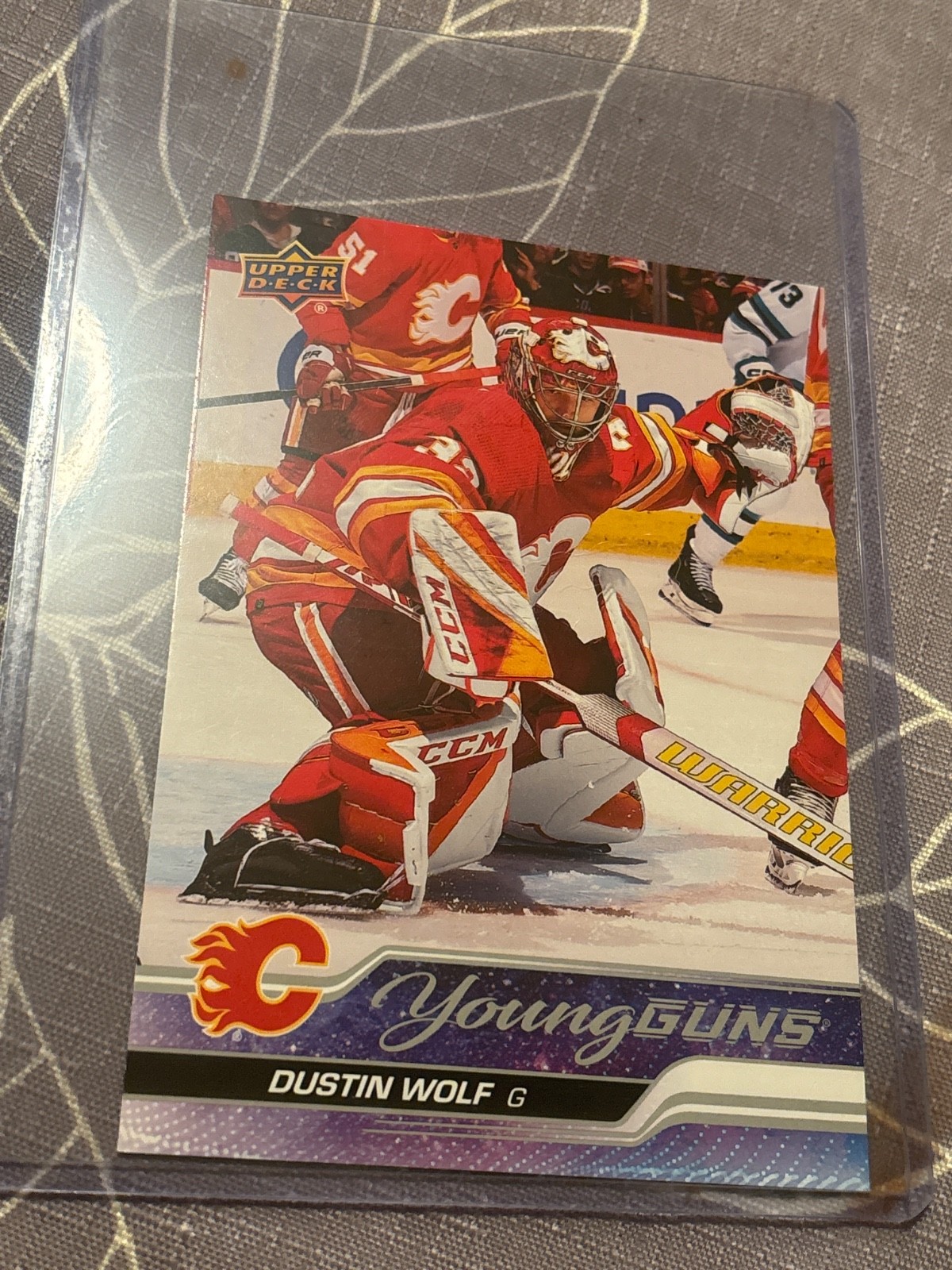2023-24 Upper Deck Jumbo Young Guns #210 Dustin Wolf Calgary Flames