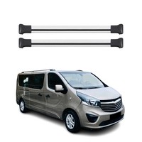 DachträGer GrundtäGer FüR Opel Vivaro A 2014-2019 75Kg Aluminium Silber 2 Tlg