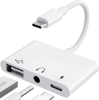 3 in 1 Adapter USB C to 3 5 Jack Headphones with Charger OTG Large 