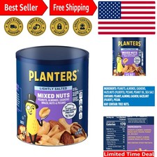 15 Oz Resealable Canister of Lightly Salted Mixed Nuts - Snack Anytime, Anywhere