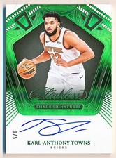 2024-25 Flawless Karl-Anthony Towns Shade Signatures Emerald Auto #FSS-KAT (3/5)