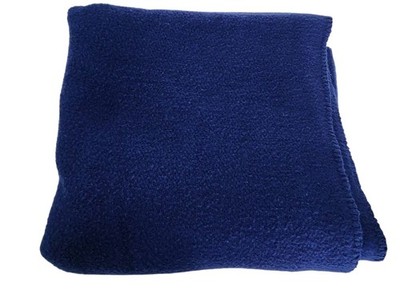 Smith & Johnson Plaid Dry Goods Throw Blanket Navy Blue