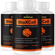 BioXCell- Men's Health & Performance- 3 Bottles- 180 Tablets