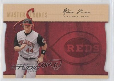 2005 Donruss Studio Masterstrokes Die-Cut 104/150 Adam Dunn #MS-25 0c6