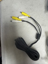 Lot of 3 RCA Composite AV Cables Yellow White Audio Video Cord with Ferrite Core