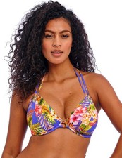 206704 Freya Tiger Valley Halter Bikini Top