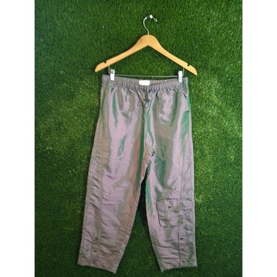 Love, Fire Iridescent Parachute Pants Medium Lavender Purple Green Y2K Cargo