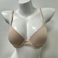 Victoria  s Secret Pink 34B Wear Everywhere Push Up Bra Beige Underwired Padded