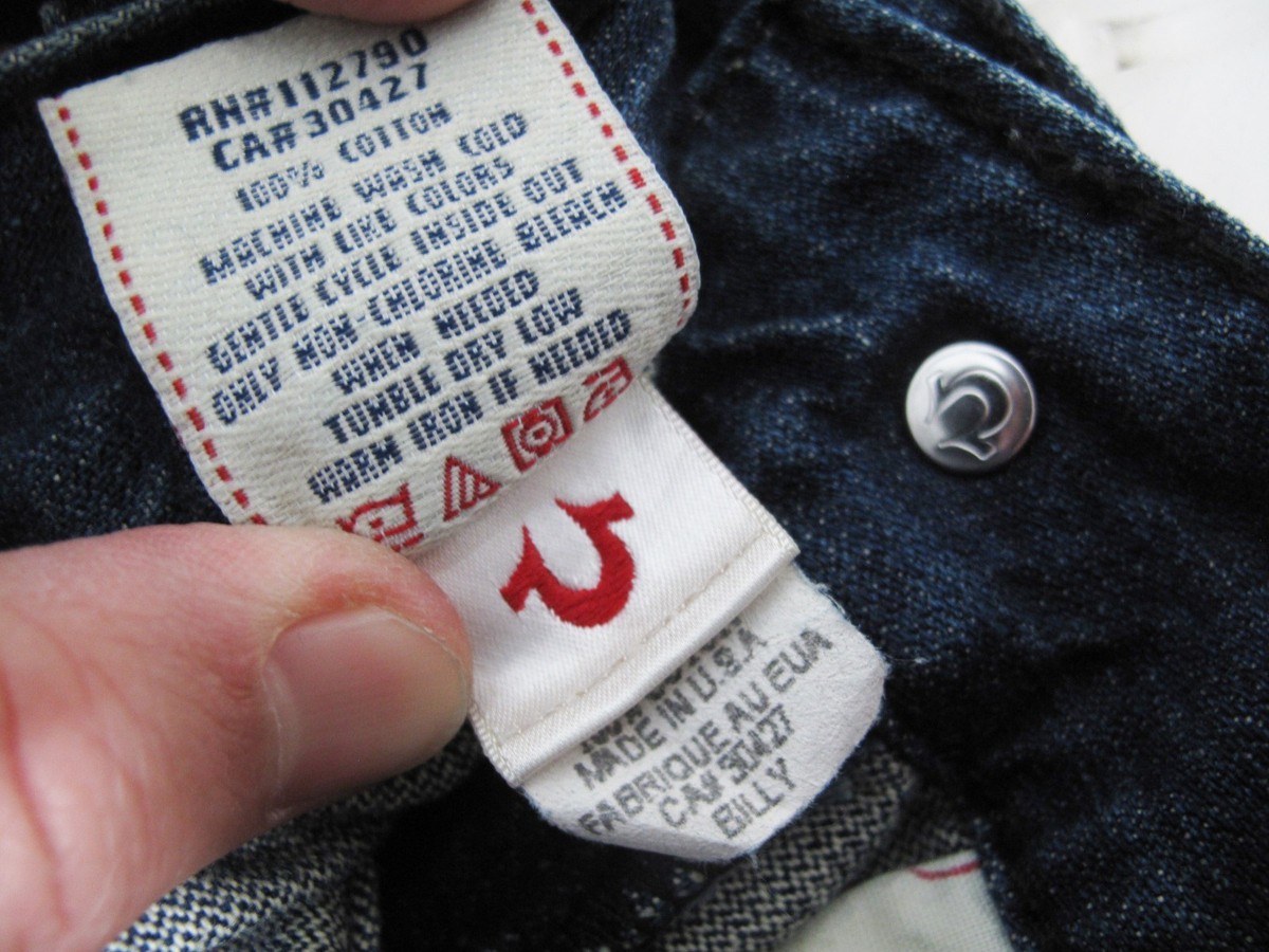 HOT USA Men TRUE RELIGION BILLY RAINBOW BOOTCUT Denim Jeans 28 x34