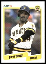 Barry Bonds 1990 Fleer #461 Pittsburgh Pirates FREE SHIPPING AutographDen