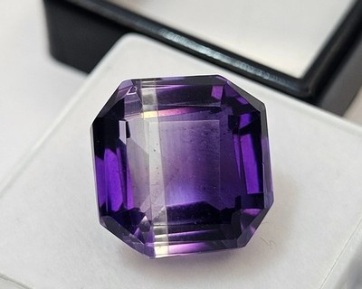 Stunning Amethyst Purple Asscher Cut  Shape 8-9 Ct Loose Gemstone EGL Certified