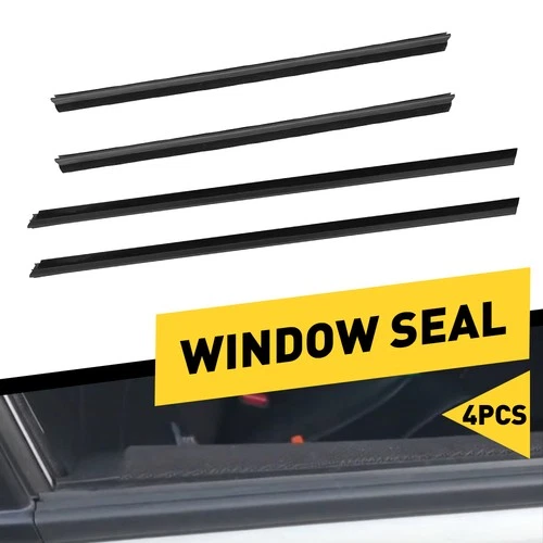 4pcs Door Belt Weather Strip Molding Seal For Honda 2008 Jazz 2009-2013 LH&RH V
