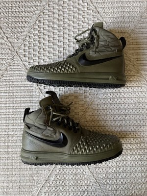 Nike Lunar Force 1 Duckboot High Top Sneakerboot Medium Olive/Black 2017 Size 12