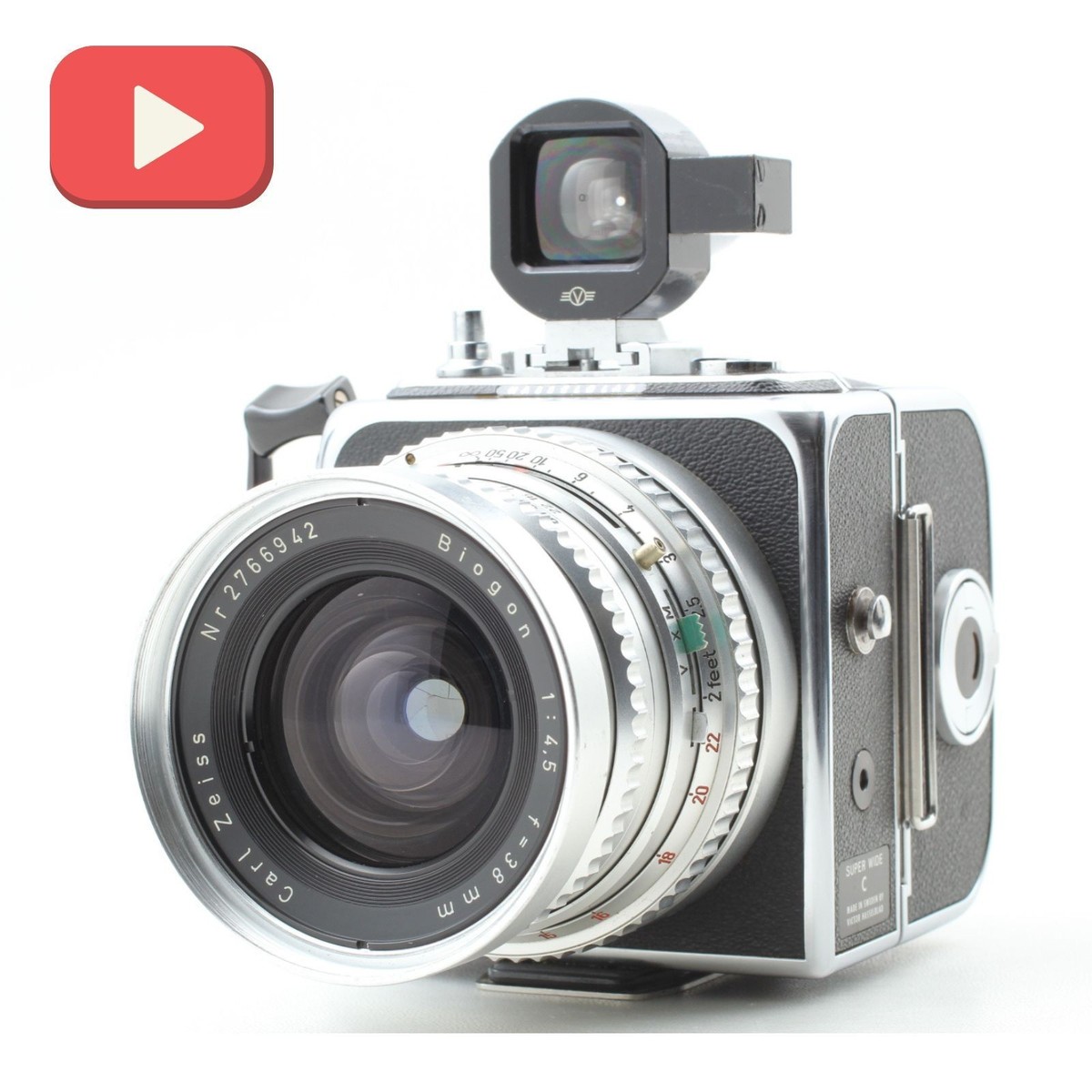 Hasselblad SWC Biogon 38mm F4.5 ｜V487 HASSELBLAD SWC Medium Format Camera BIOGON 38MM F4.5 CARL