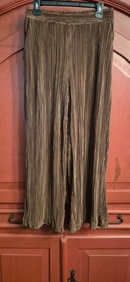 NWT Vero Moda Medium Vm Picollo HR Ankle Pants Cambridge Brown Lined Slinky NEW