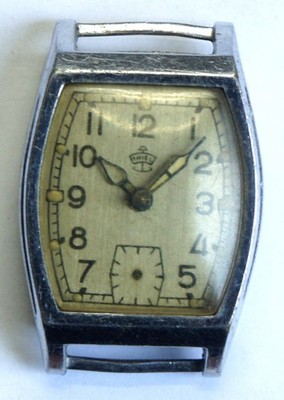 VINTAGE THIEL TANK ART DECO GERMAN WATCH 1910's-1930's BALANCE EXCELLENT  READ !