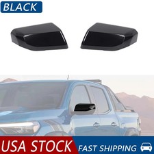  Black Side Rearview Mirror Covers Trim Shell For Chevy Colorado Canyon 2023