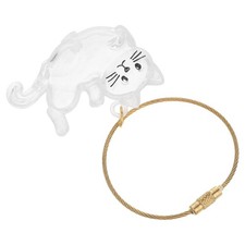 Cat Hair Keychain Transparent Storage Box Capsule Pendant For Pet Hair Keepsake