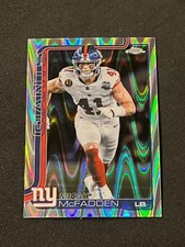 2025 Topps Chrome Football Micah McFadden RayWave Refractor #232 - Giants