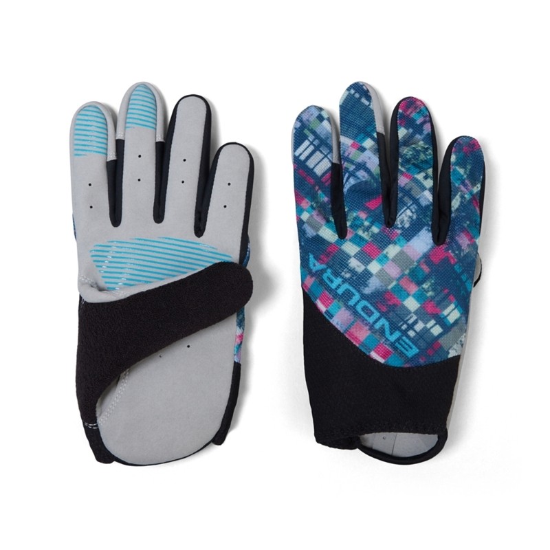guanti mtb hummvee lite icon glove blu Endura Bicicletta mountain