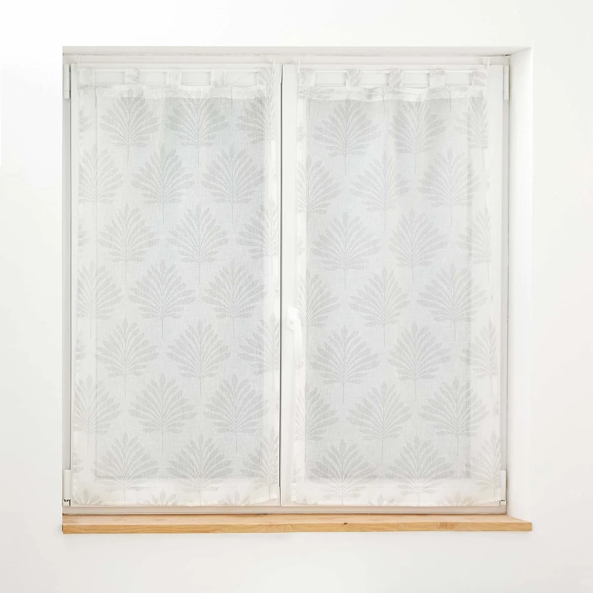 Tenda A Pacchetto In Voile Trasparente, Sabbia, 120x155 Cm, Con Passanti, Per Cucina - 3