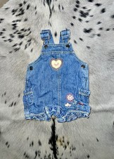 NWT Sonoma Lifestyle Vintage/Y2K Cinched Embroidered Shortalls 0-3m
