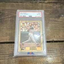 1987 Topps Barry Bonds Rookie #320 Pittsburgh Pirates PSA Graded Baseball Card. rookie card picture