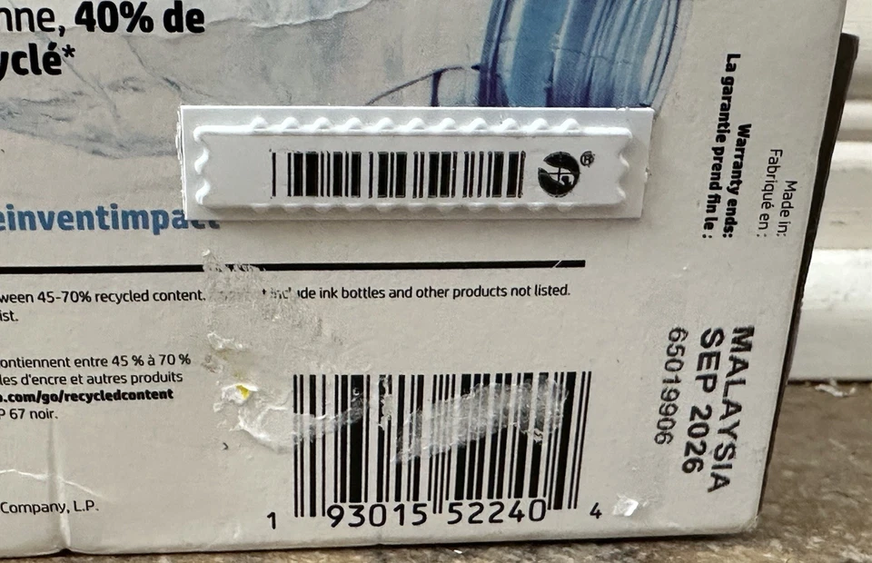 HP Ink Cartridge 67 XL High Yield Black Color Exp 09/2026 - Image 3 of 3