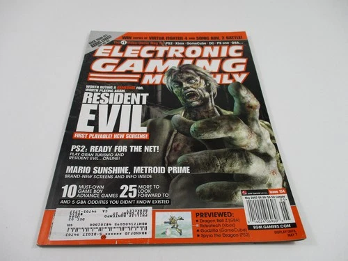 EGM Electronic Gaming Monthly Magazine May 2002 No. 154 Resident Evil Cover