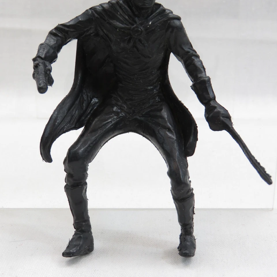 Figura de juguete de plástico negro Zorro Walt Disney Lido grande vintage años 50 montada 4,5" Foto 3 de 4