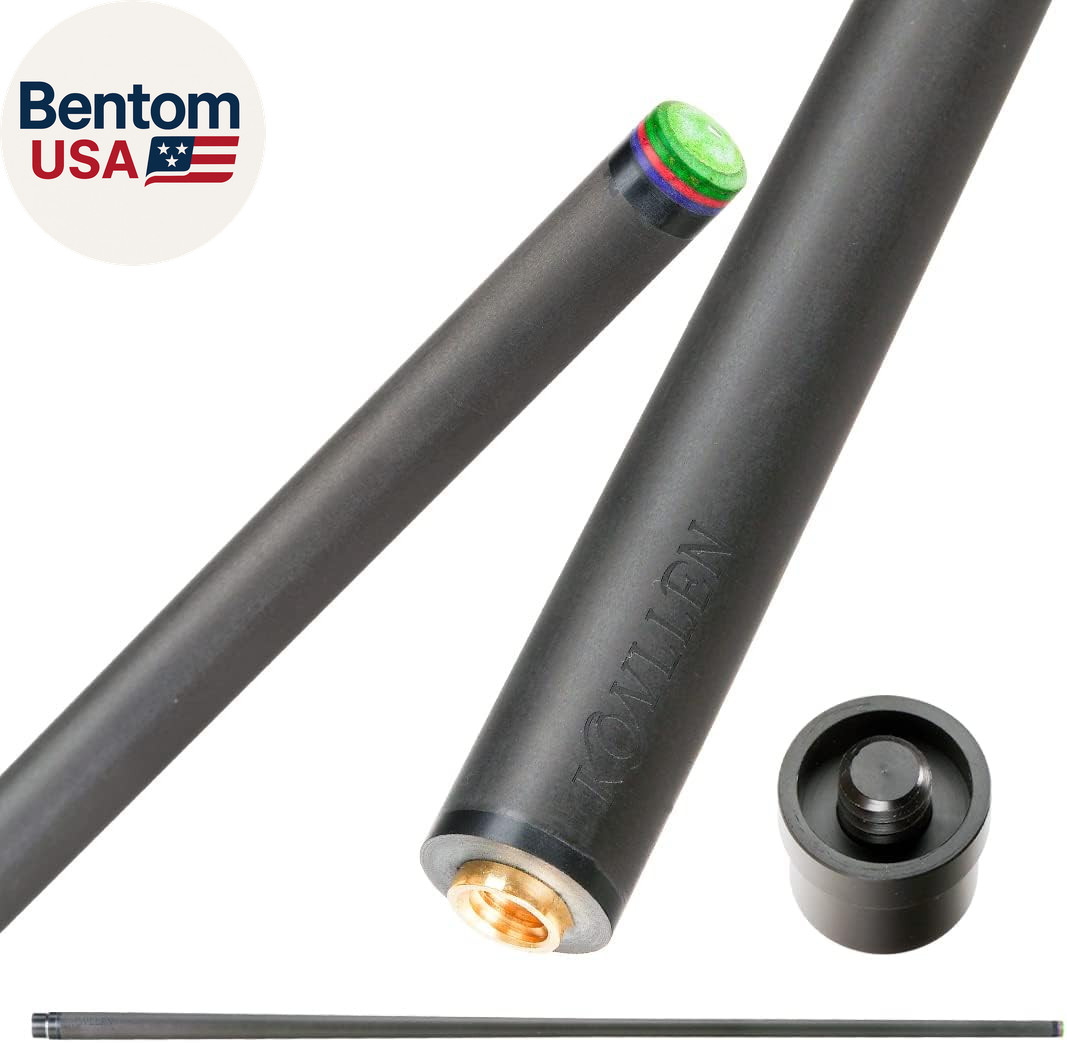 Carbon Fiber Pool Cue Shaft for 3/8X8 & Uniloc Joints | Low Deflection Shaft for