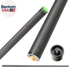 Carbon Fiber Pool Cue Shaft for 3/8X8 & Uniloc Joints | Low Deflection Shaft for
