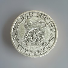 Great Britain 1925 - 6 Pence / Sixpence - King George V 2nd Coinage