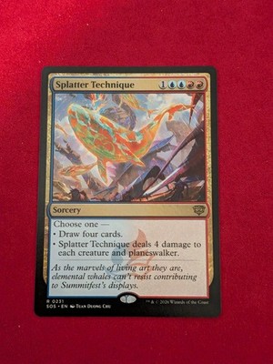 Splatter technique Regular R NM Secrets of strixhaven MTG