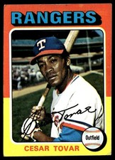 1975 Topps Cesar Tovar - Texas Rangers #178