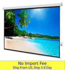 Motorized Projector Screen Electric Drop Down Ceiling Wall Projection Screen Hom