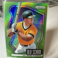 Mark McGwire Prizm 2022 Old School Green Prizm 76/125