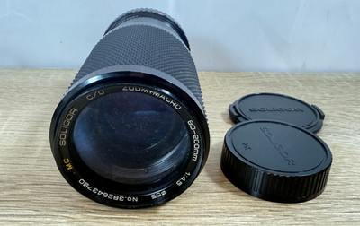 Soligor C/D 80-200mm f4.5 Zoom Macro Camera Lens Made in Japan 55mm