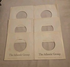 45 RPM 7" RECORD SLEEVES CO. SLEEVE 6 PACK SEE PHOTOS Atlantic Group SLV324