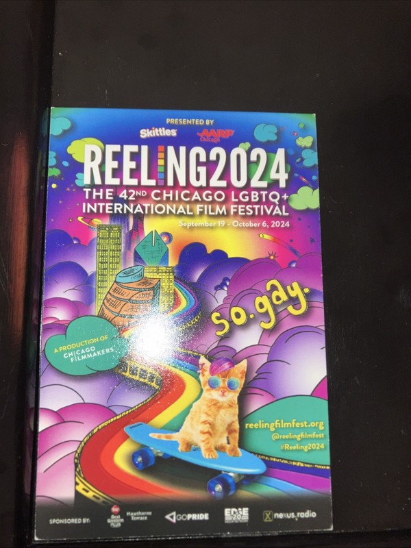 Gay Reeling Film Festival Flyer Postcard Ready To Frame Affordable Cinephile