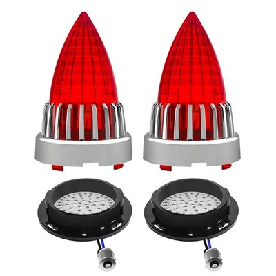 FATECIM 3 1/4'' 1156 LED Rear Turn Signal Red Light Blinkers Indicators with S...