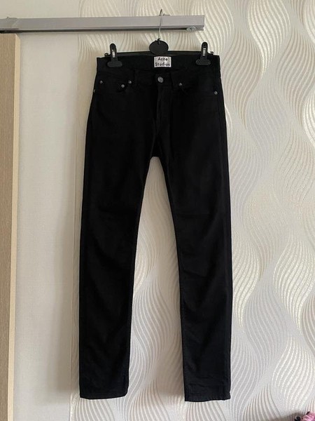 Men Acne Studios Jeans Black Denim S