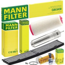MANN FILTERSET 6-tlg passend f�r BMW 3er E90 318 320d 122-163 PS M47 bis 01.2010