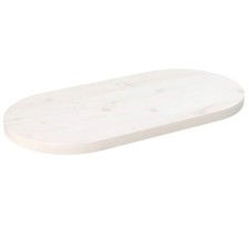 Tischplatte Oval Schreibtischplatte Holzplatte Esstisch Massivholz Kiefer vidaXL